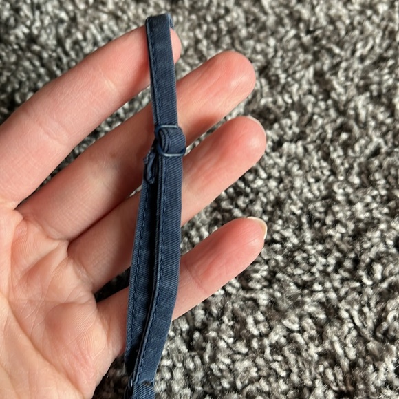 How Very Loved Navy Crop Top with adjustable straps - Picture 5 of 7